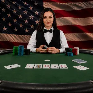 Female Poker Dealer